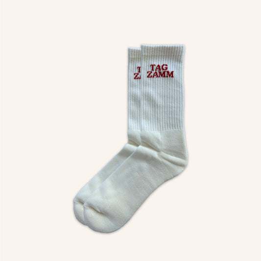 Tag Zamm Socken • White